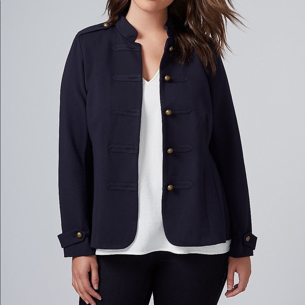 Lane Bryant French Terry Military Jacket